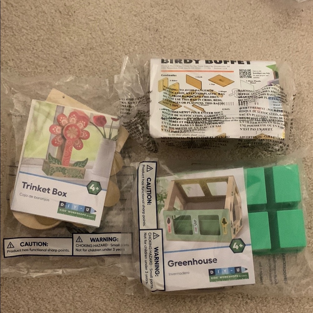 Lowes and Home Depot Kids Project Kits